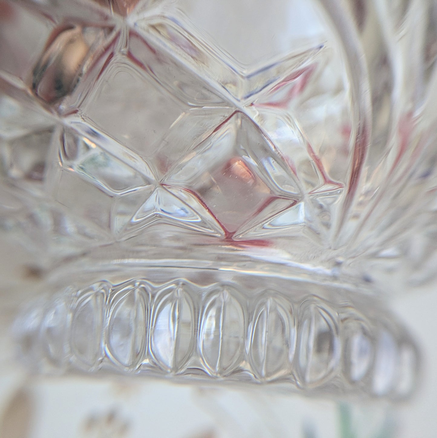 Lead crystal bowl flowers