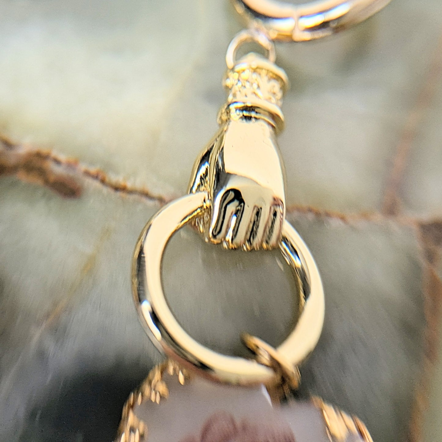 Boucles d'oreilles Coeur Main Fleur