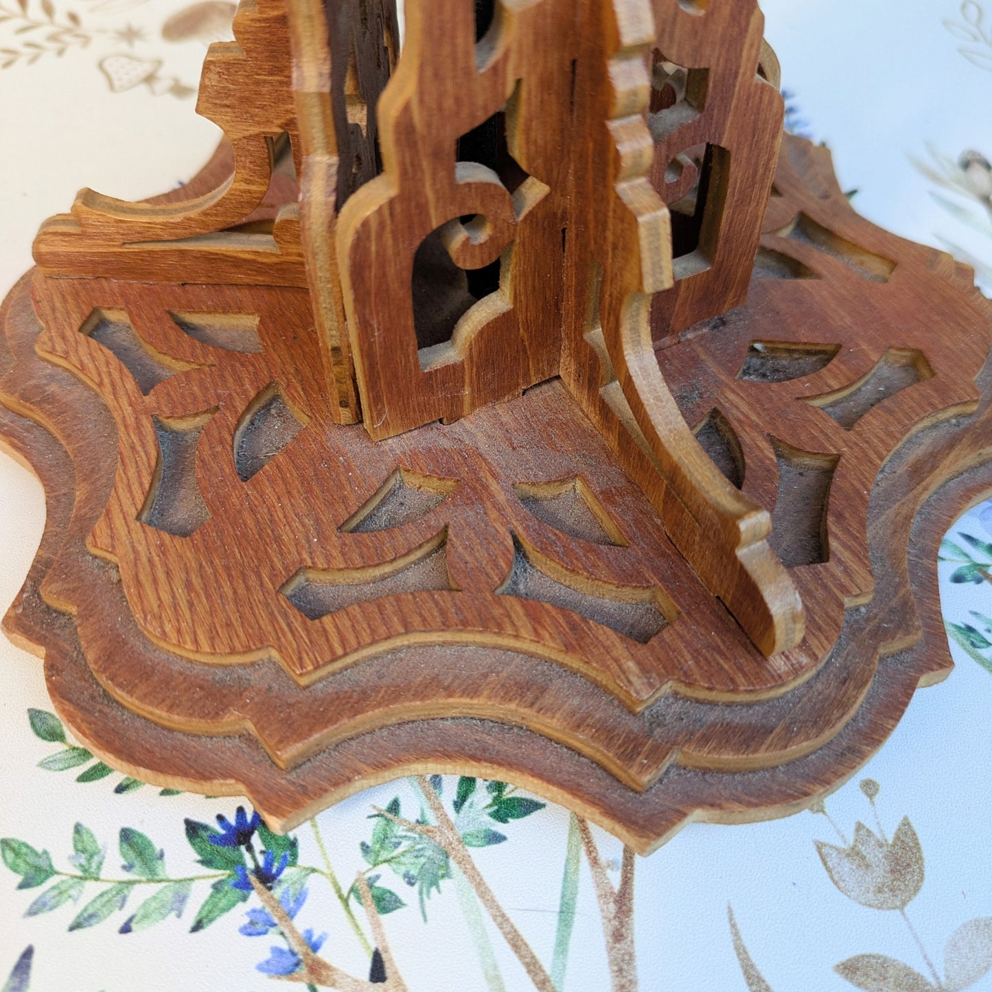 wooden lamp Art Deco style