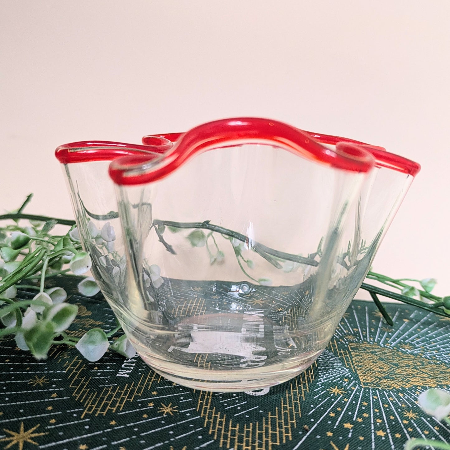 Murano bowl red