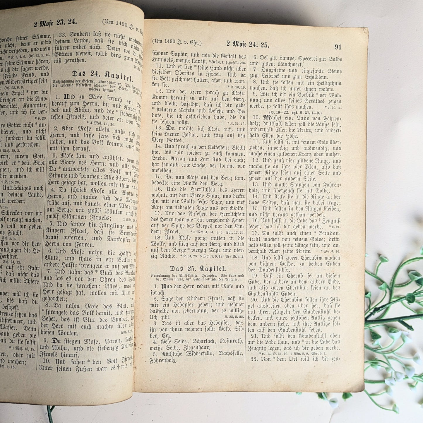 Bibel mit Familienchronik von 1889