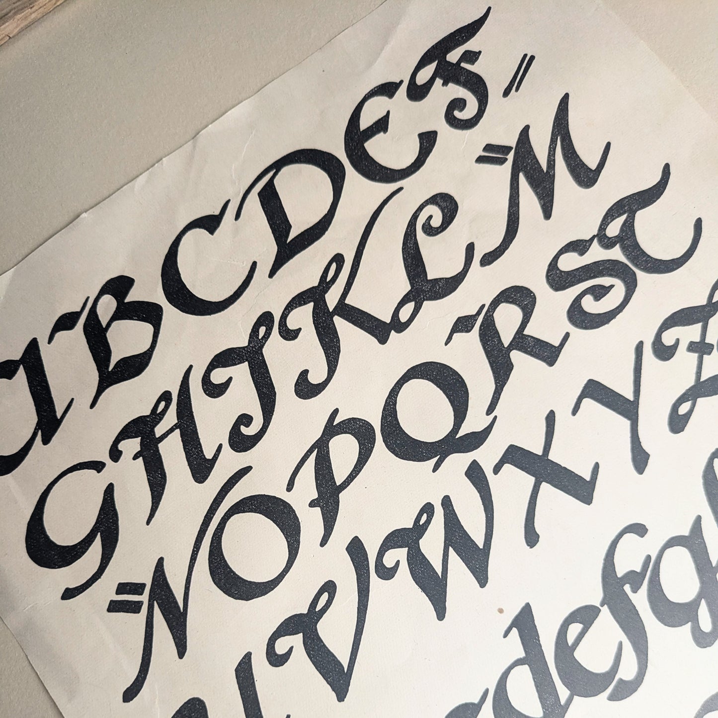 Framed Calligraphy Advertising