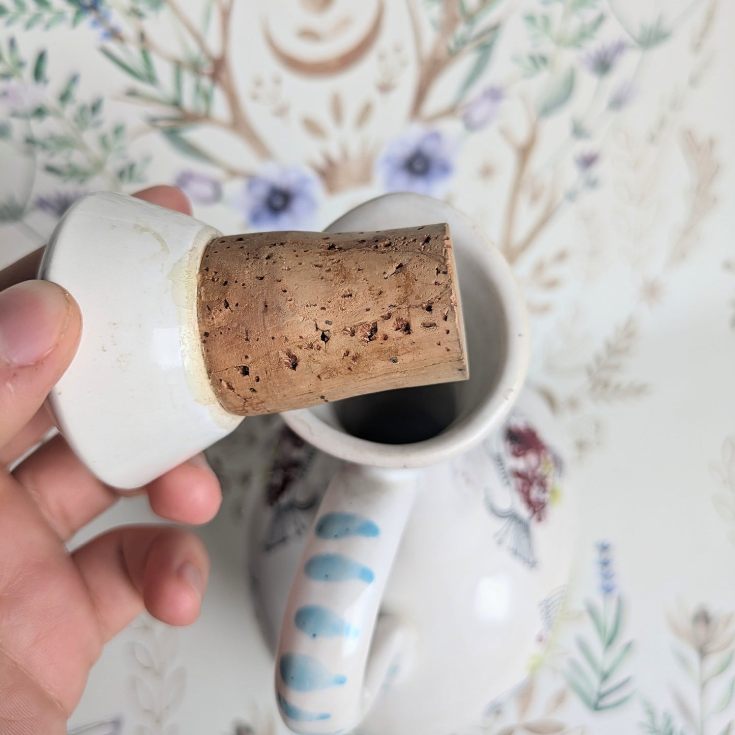 Vase avec motif de poisson