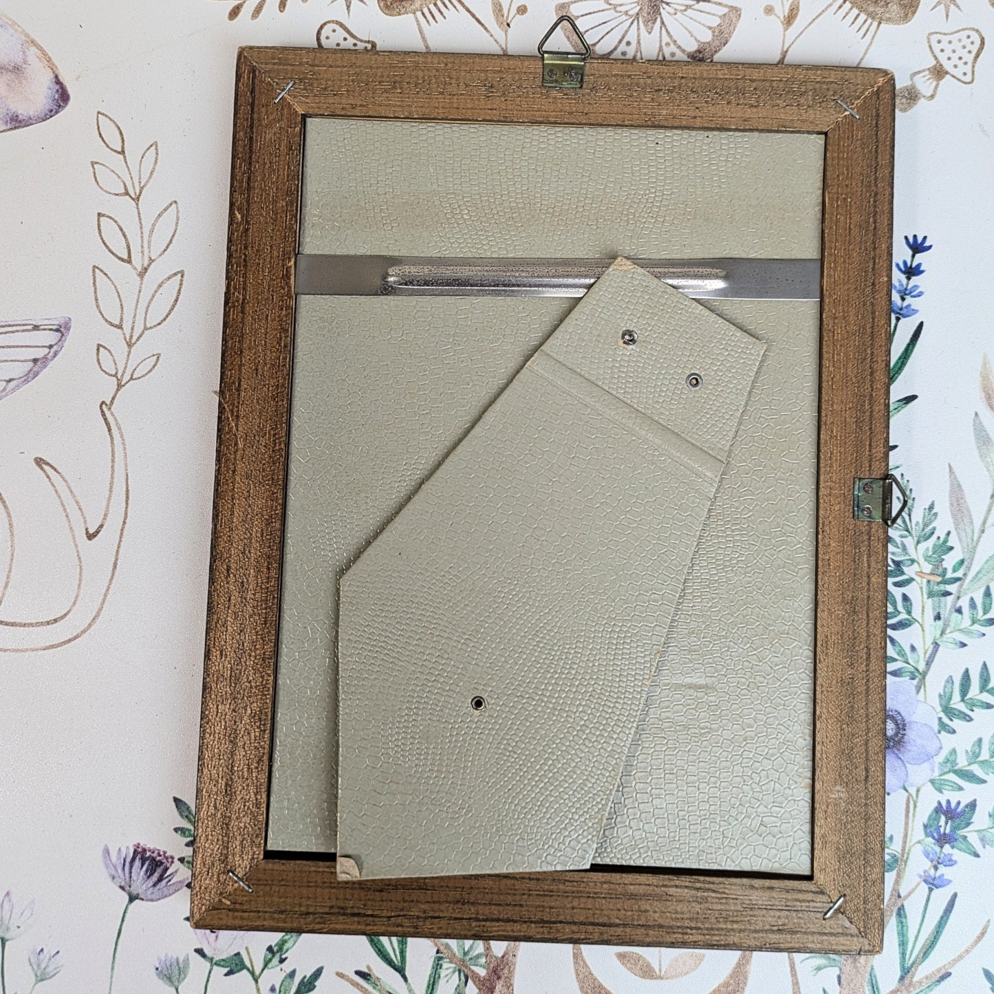 Green velvet picture frame