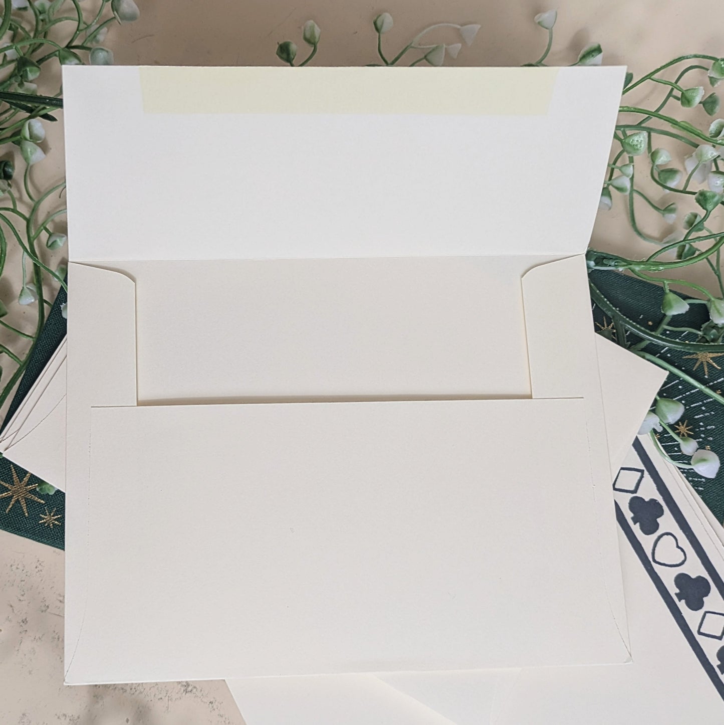 Cartes de correspondance « cartes à jouer » avec enveloppes
