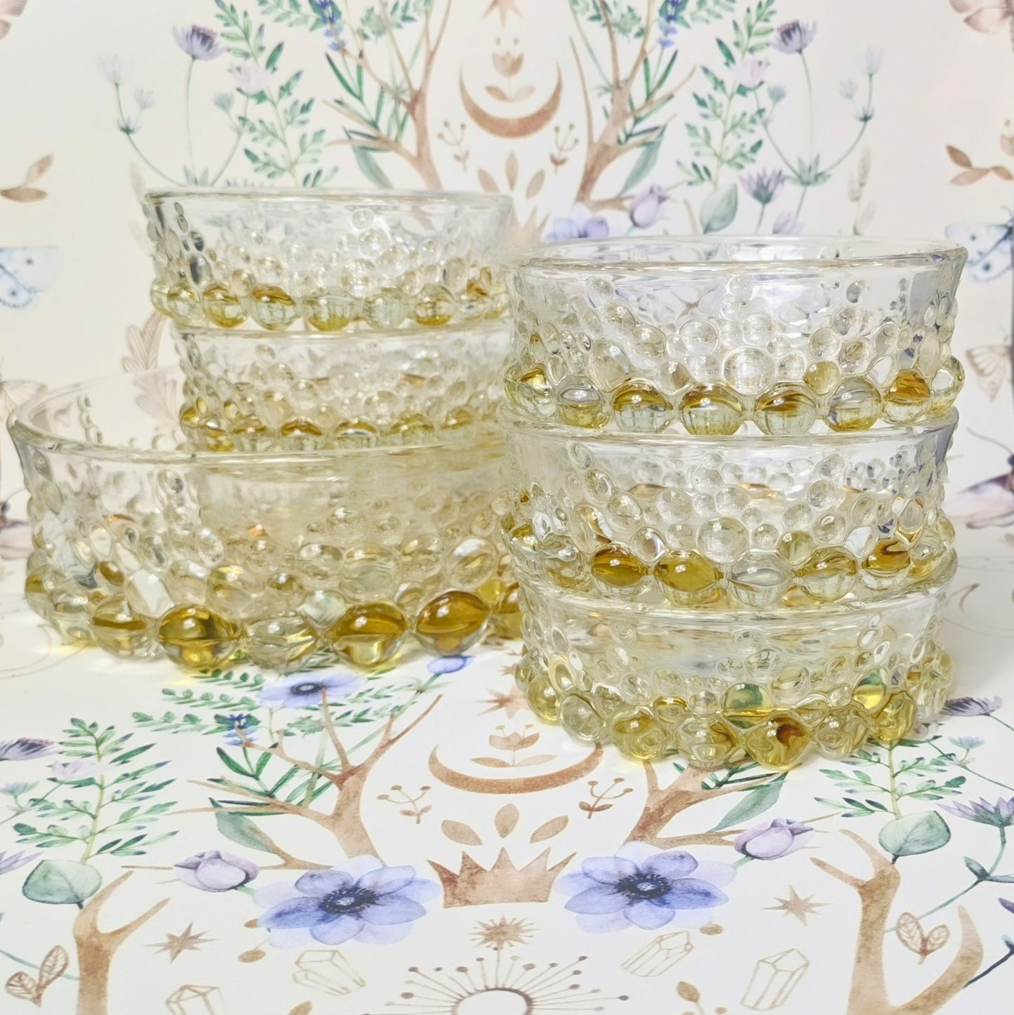 Bols en verre bullé jaune Walther Glas