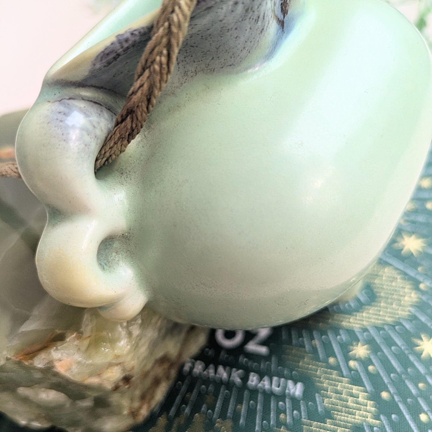 Wall vase heart-shaped turquoise