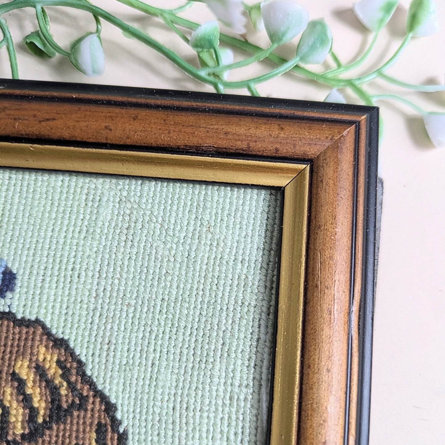 Embroidered forget-me-nots