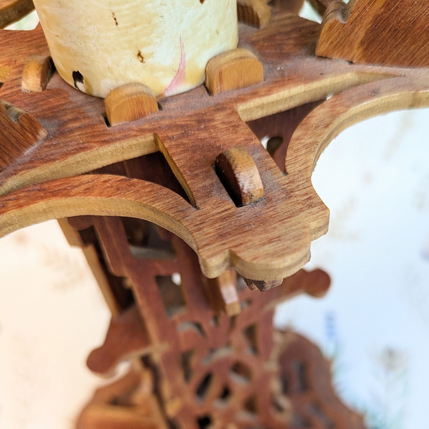 wooden lamp Art Deco style