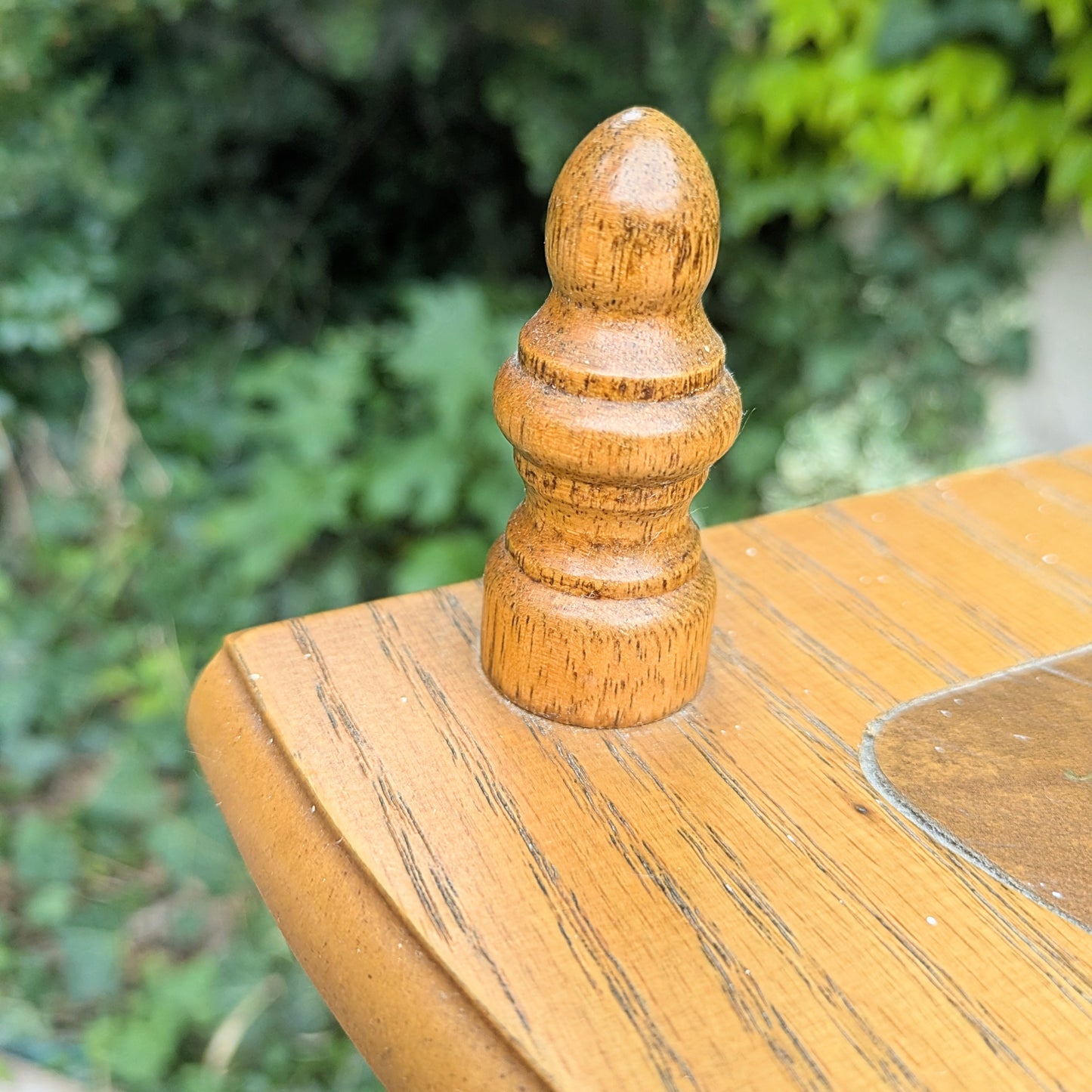Eckregal Étagère mit Ledereinsätzen