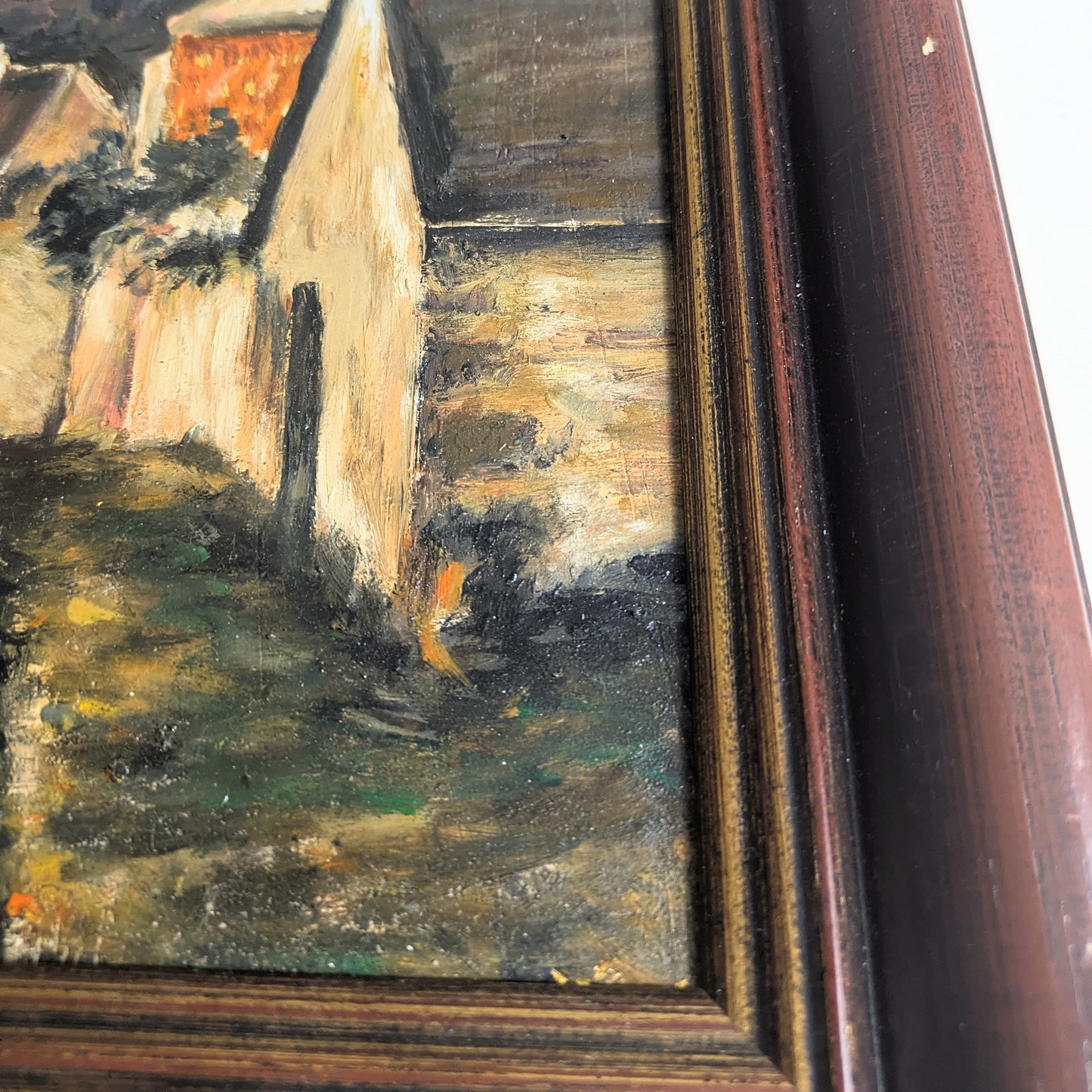 Oil painting à la Pissarro “The Stagecoach”