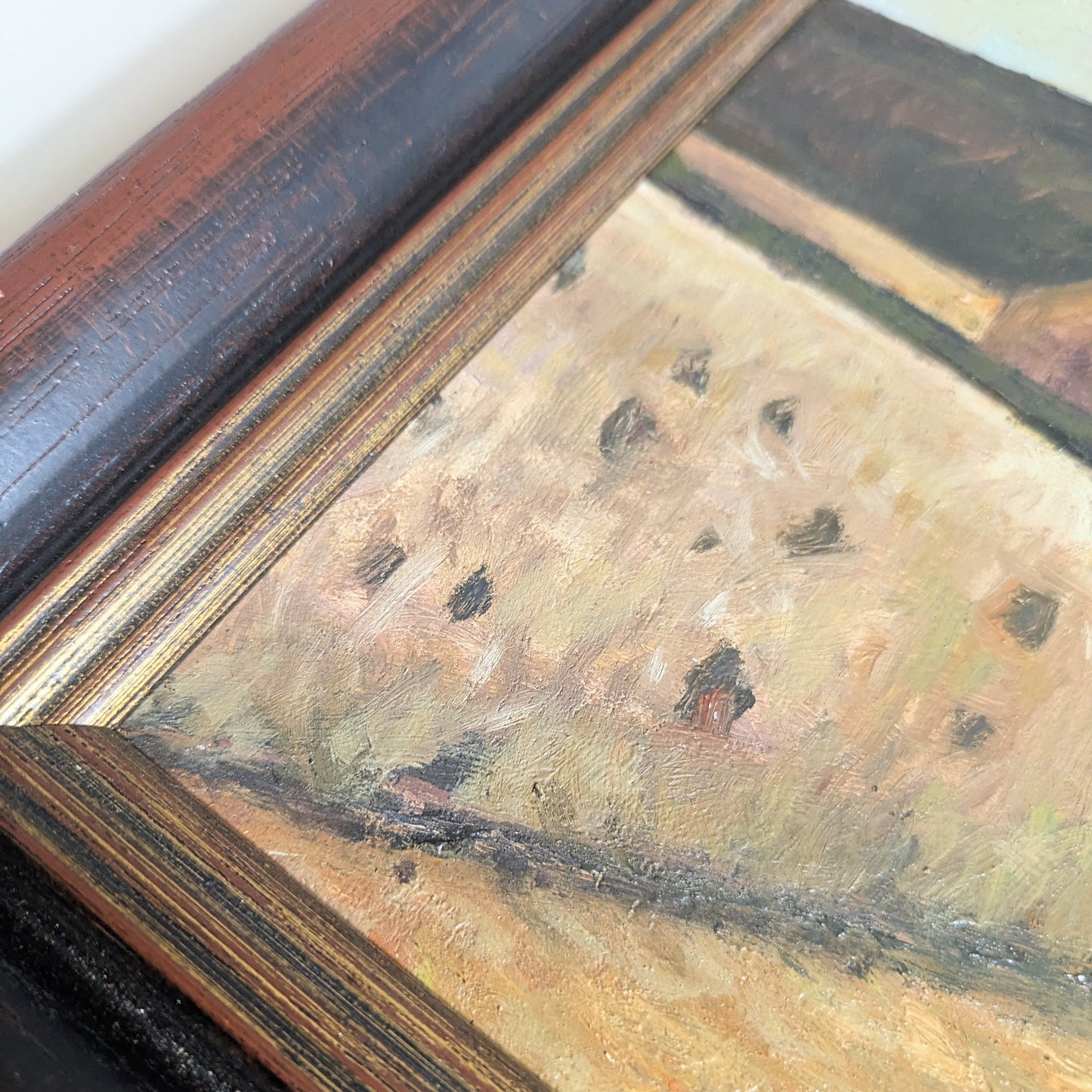 Oil painting à la Pissarro “The Stagecoach”