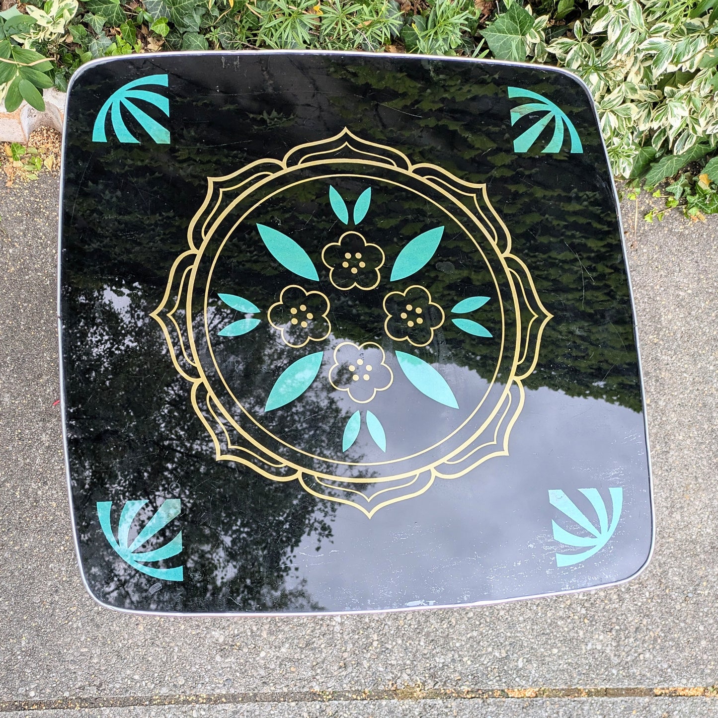 Side table 1950s plants