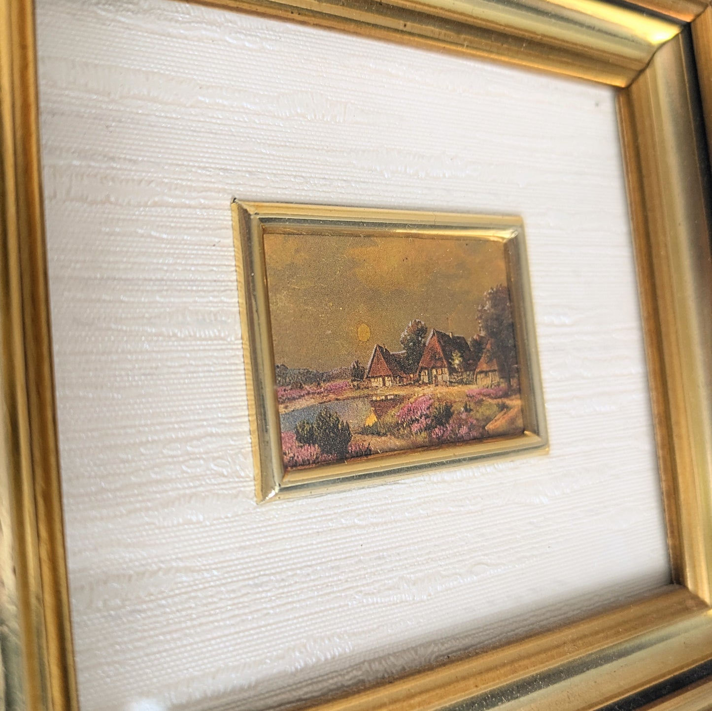 Lithographie sur feuille d'or