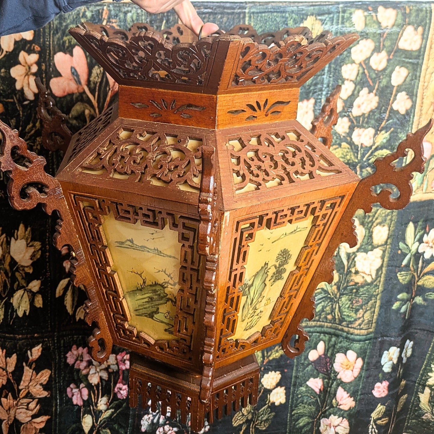 Chinese lantern chandelier