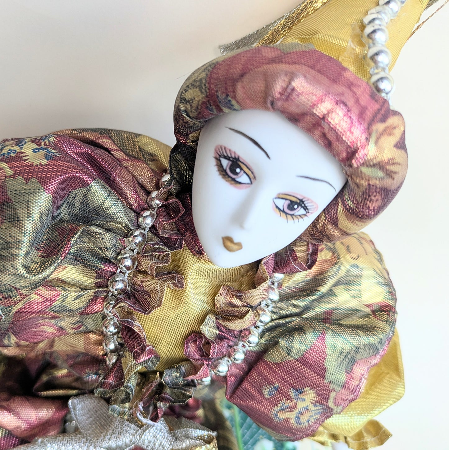 Venezianische Harlekin Puppe Gold