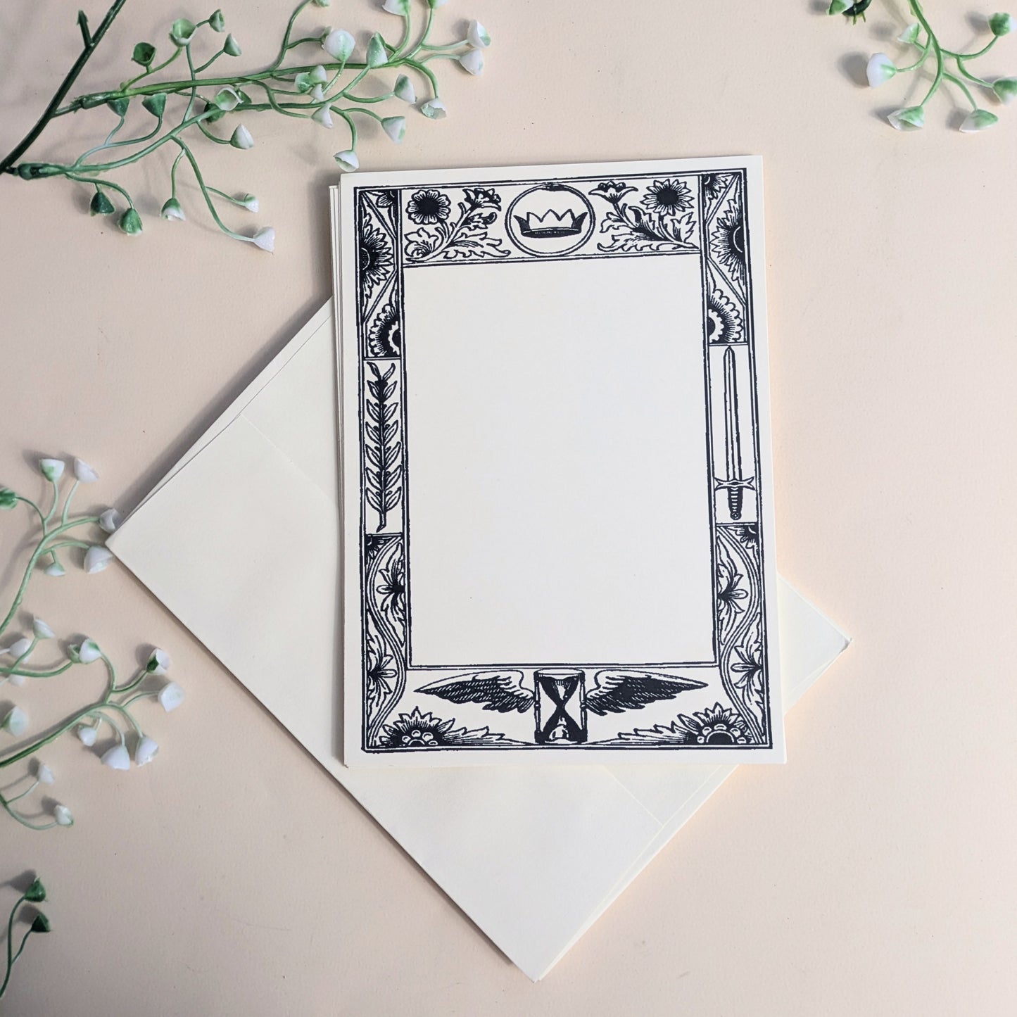 “Crown” note cards with envelopes