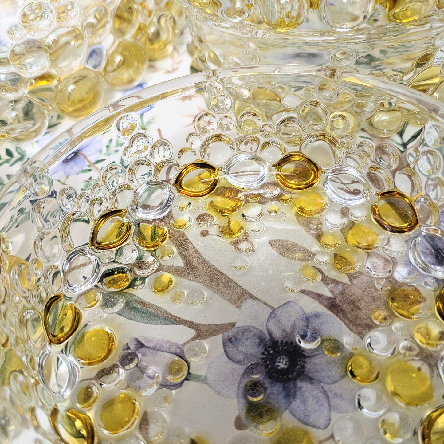 Bols en verre bullé jaune Walther Glas