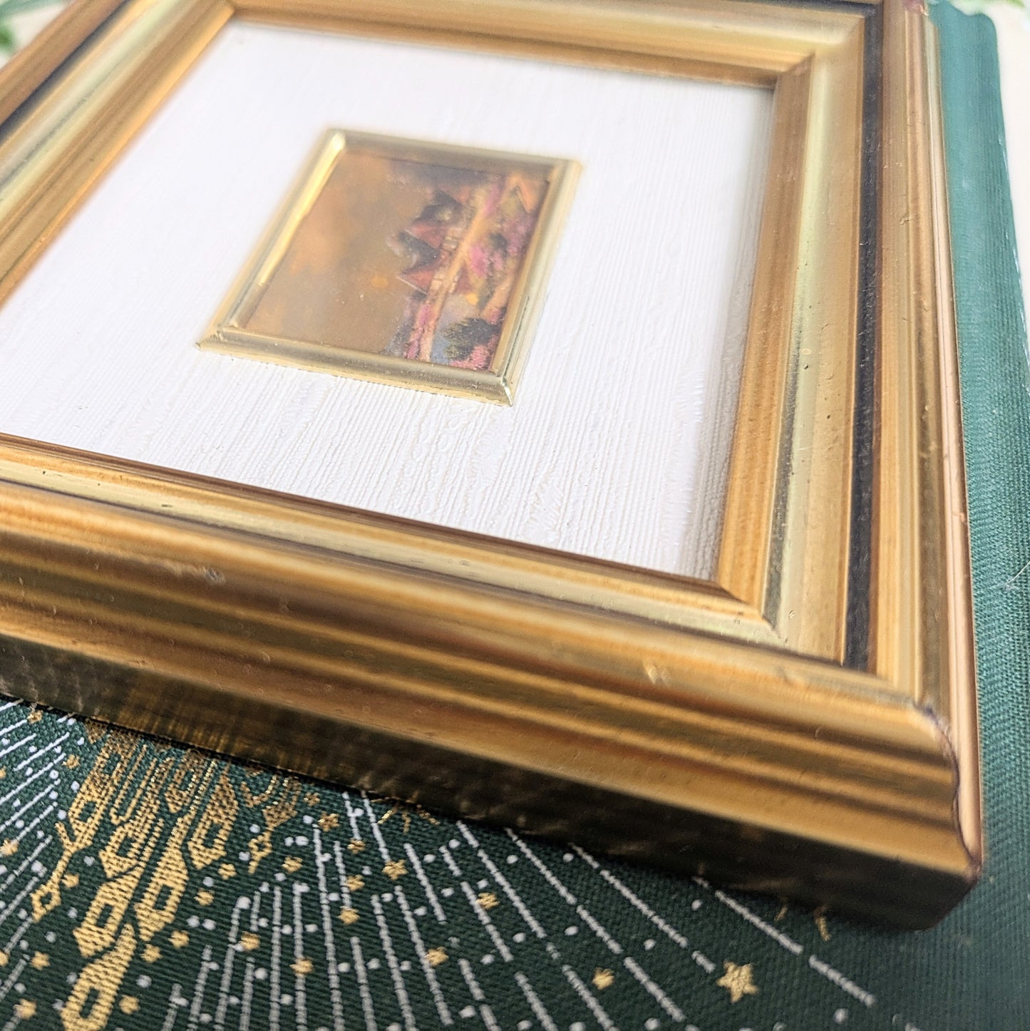 Lithographie sur feuille d'or