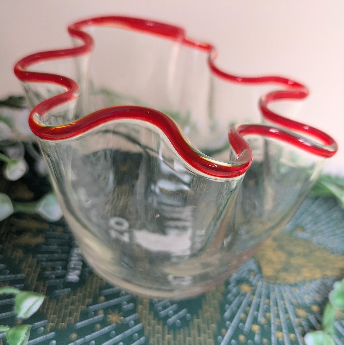 Murano bowl red