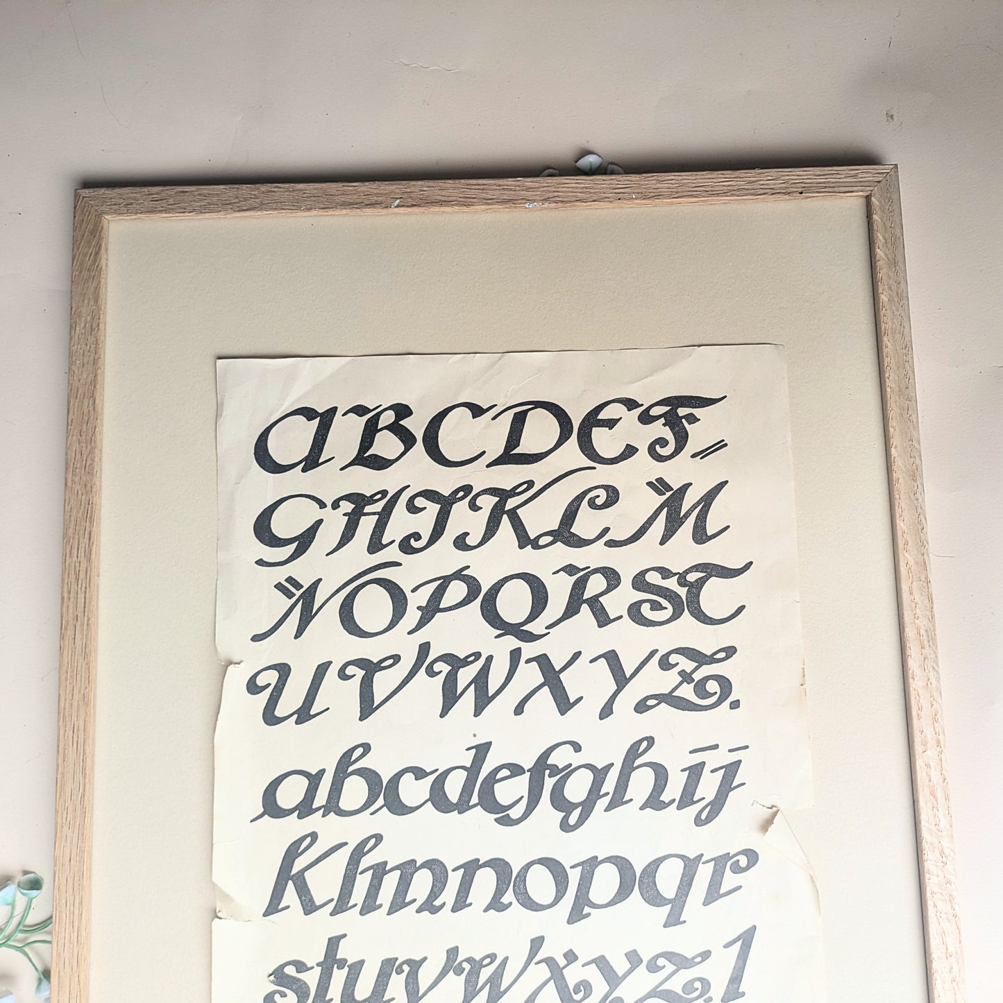 Framed Calligraphy Advertising