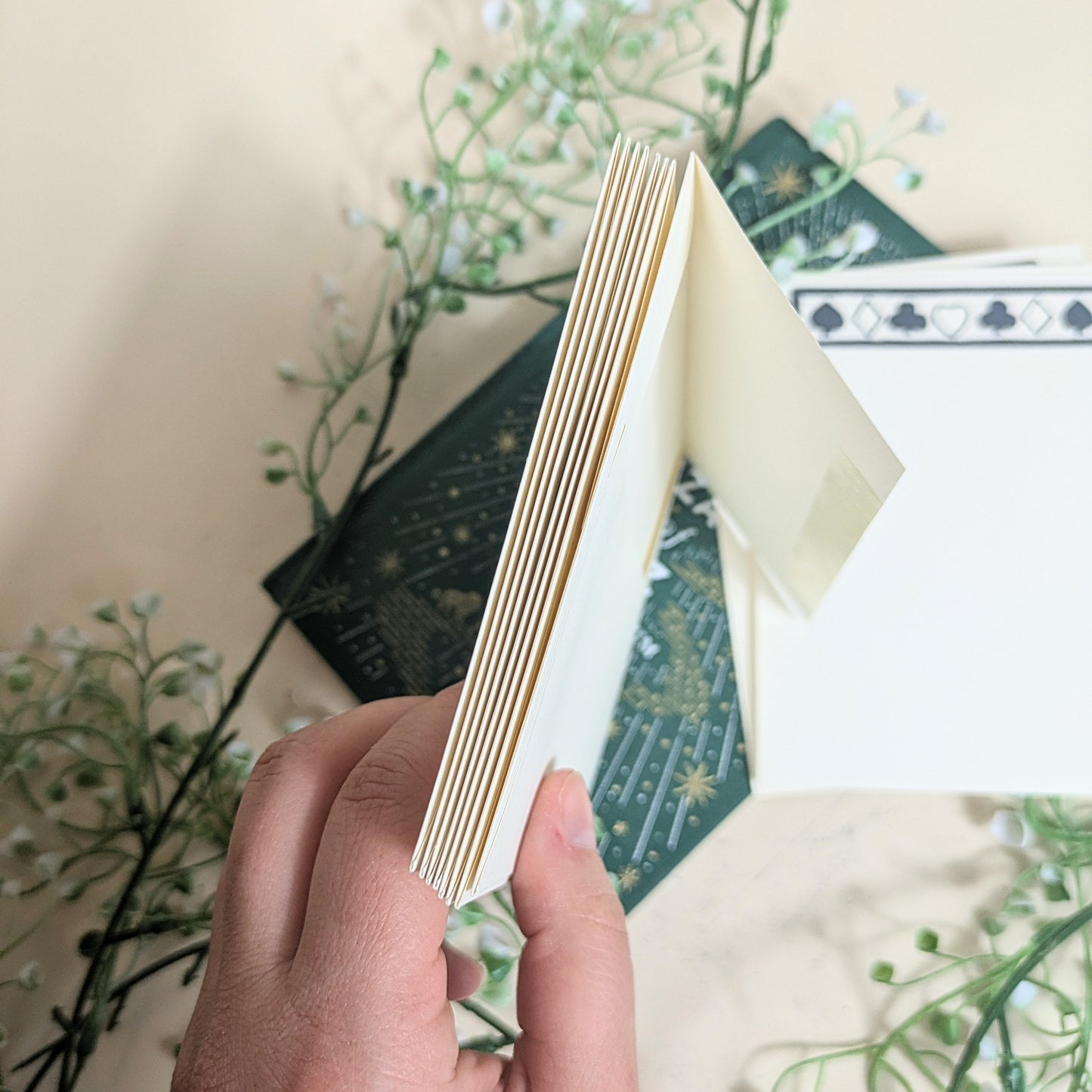 Cartes de correspondance « cartes à jouer » avec enveloppes