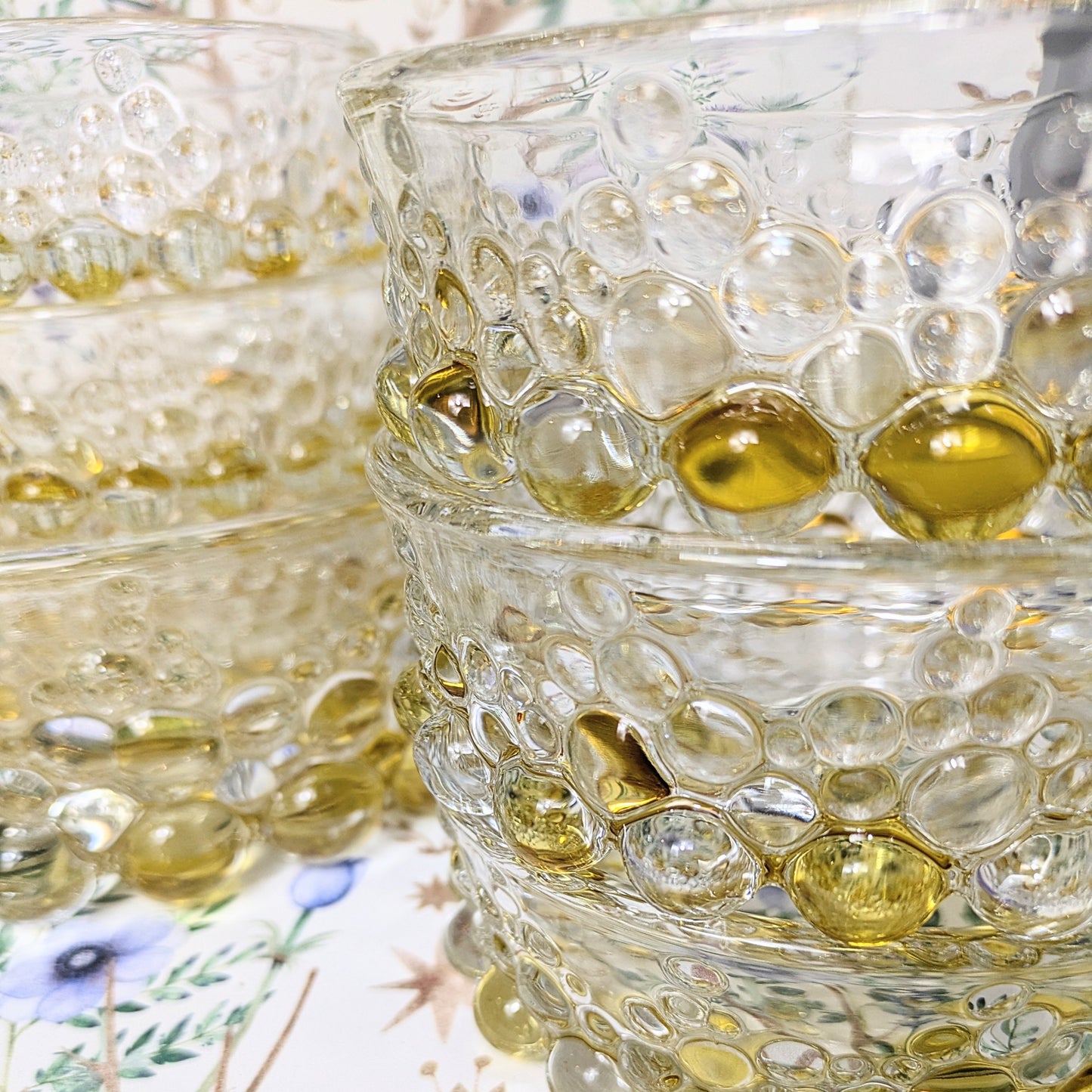 Bols en verre bullé jaune Walther Glas