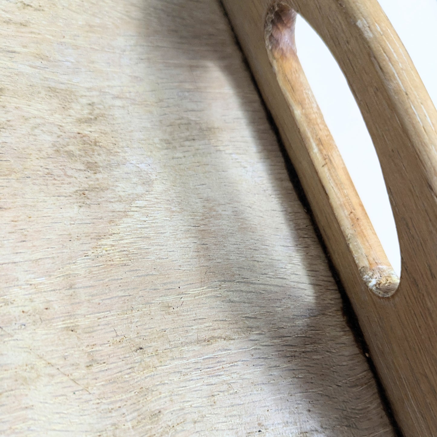 Wooden tray with cranes