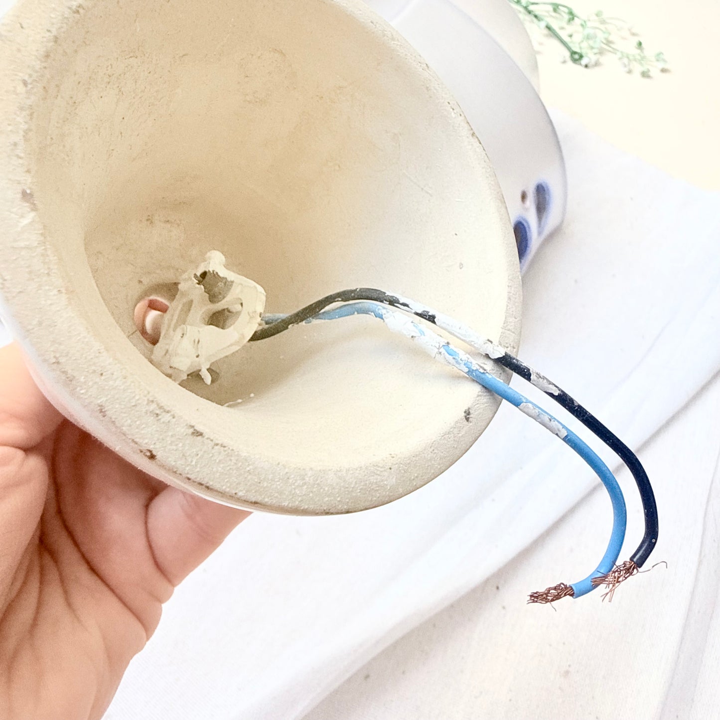 Deckenlampe Keramik blau