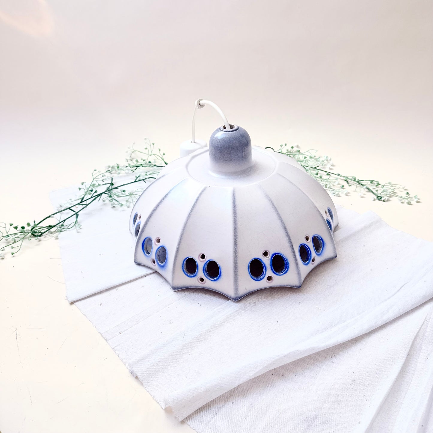 Deckenlampe Keramik blau