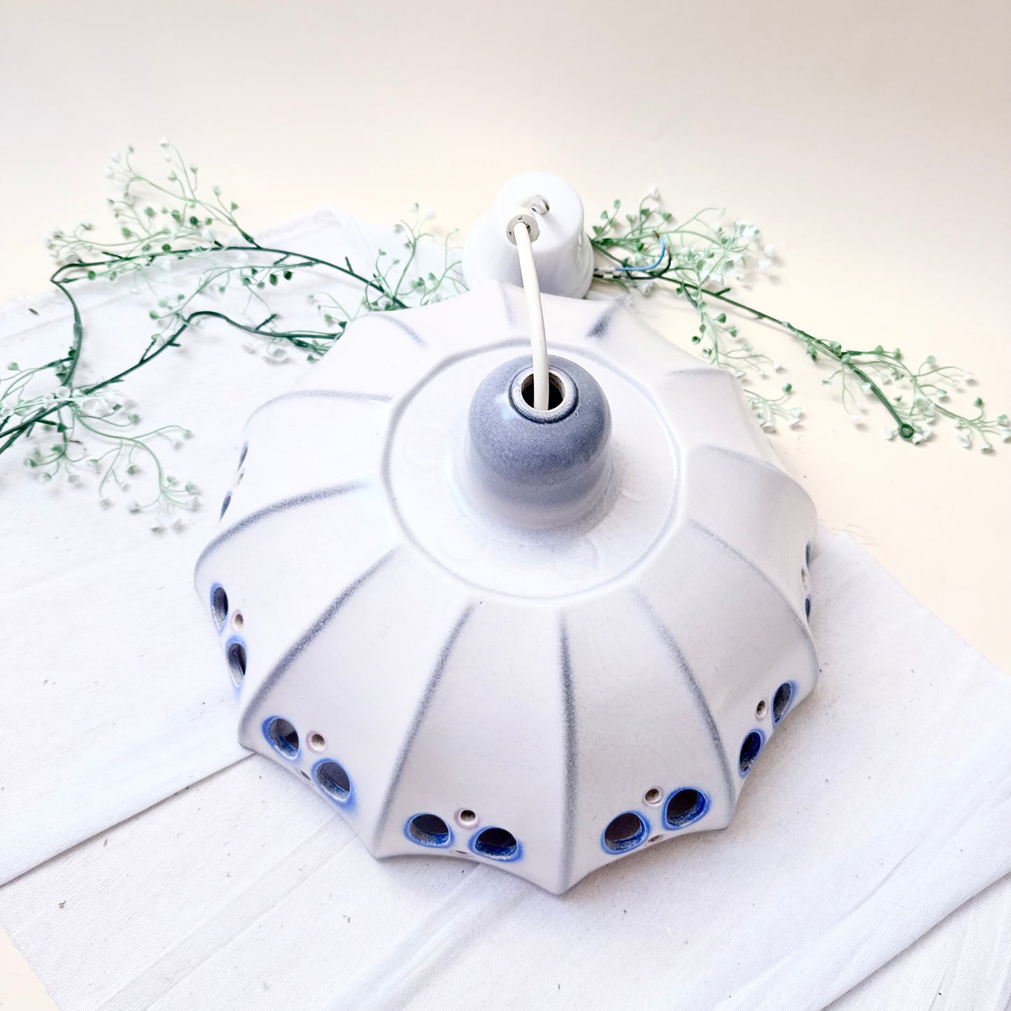 Deckenlampe Keramik blau