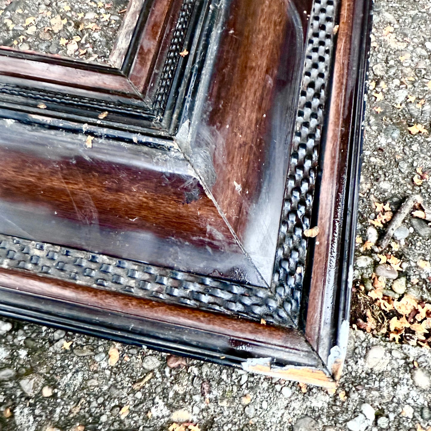 Bilderrahmen groß Holz Schachbrett