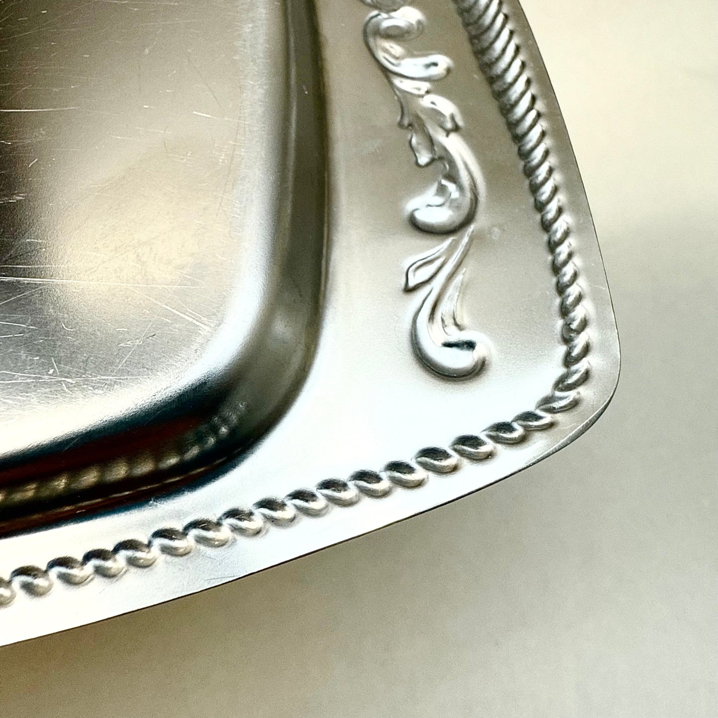 Serviertablett silber