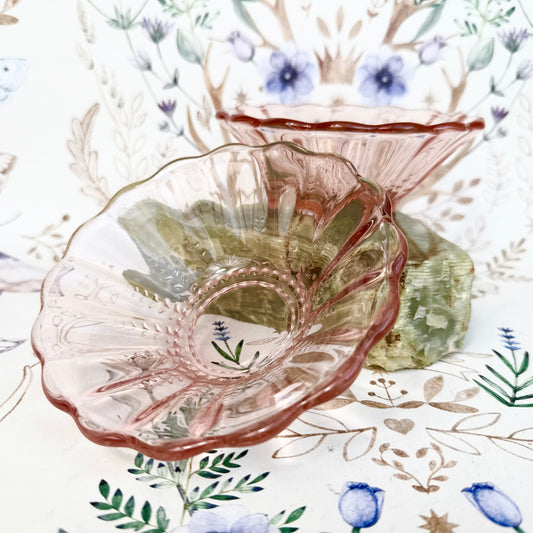 Glasschälchen rosa