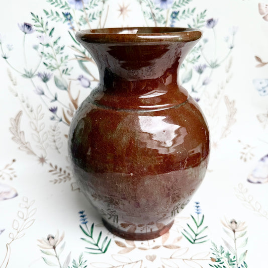 Vase Türkis Braun