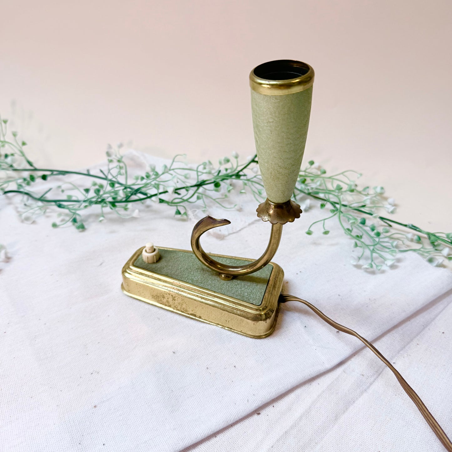 Tischlampe 50s grün
