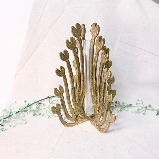 Brutalismus Vase Bronze