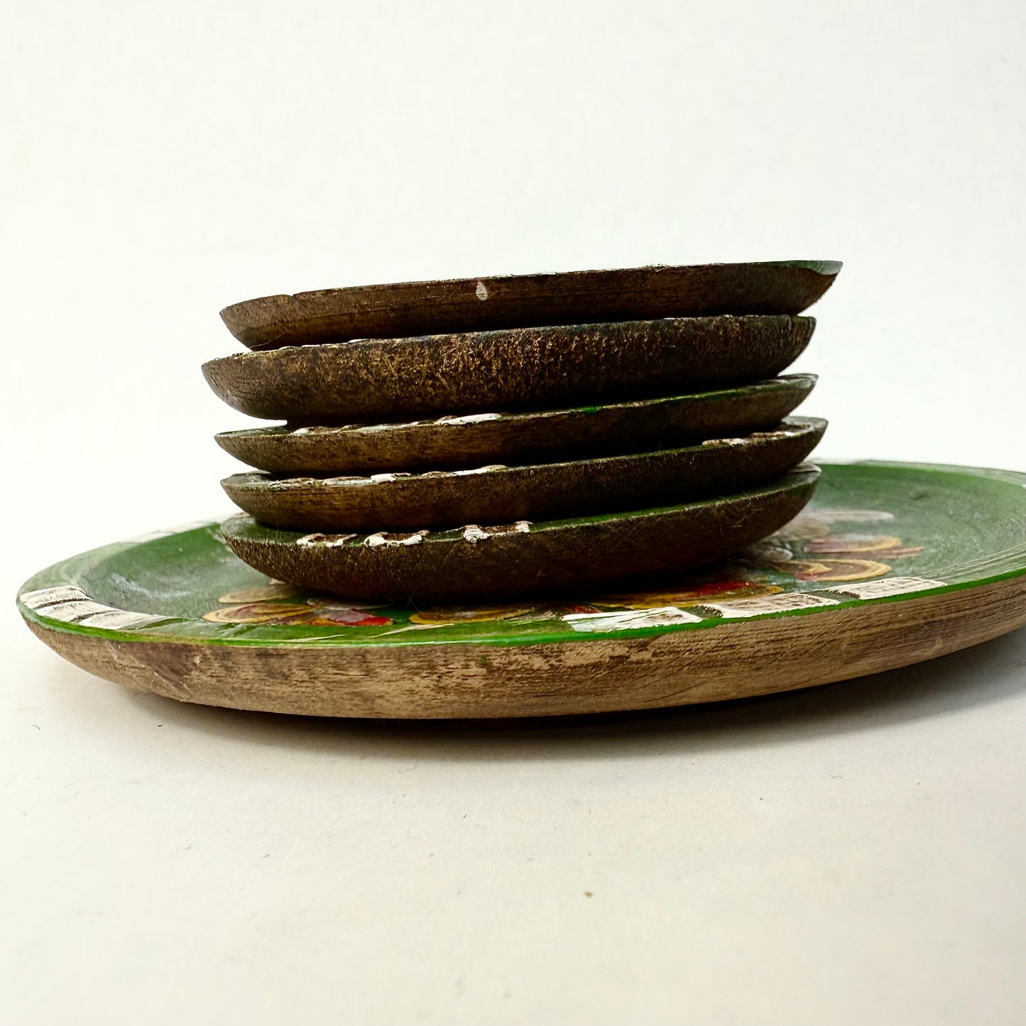 Untersetzer Holz bemalt