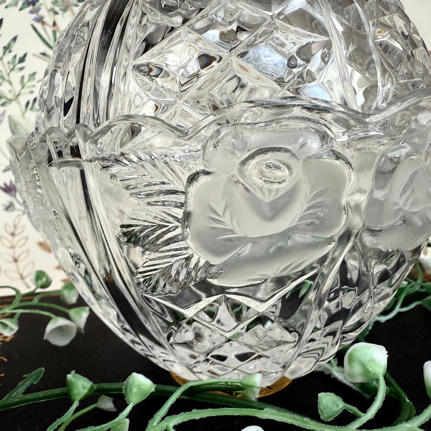 Rosenschale Glas