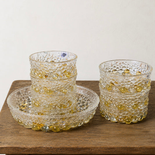 Bubble Glasschalen gelb Walther Glas