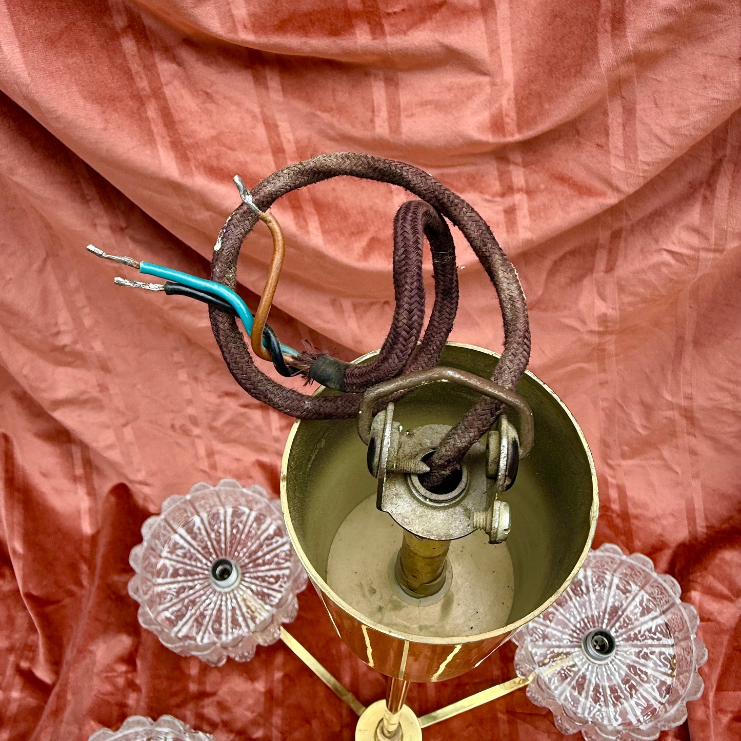 Deckenlampe mit Eiszapfen Glas