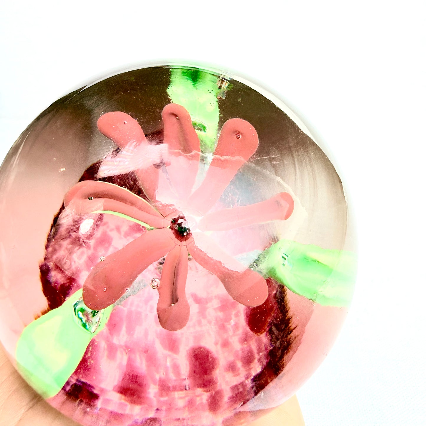 Briefbeschwerer Blume lila