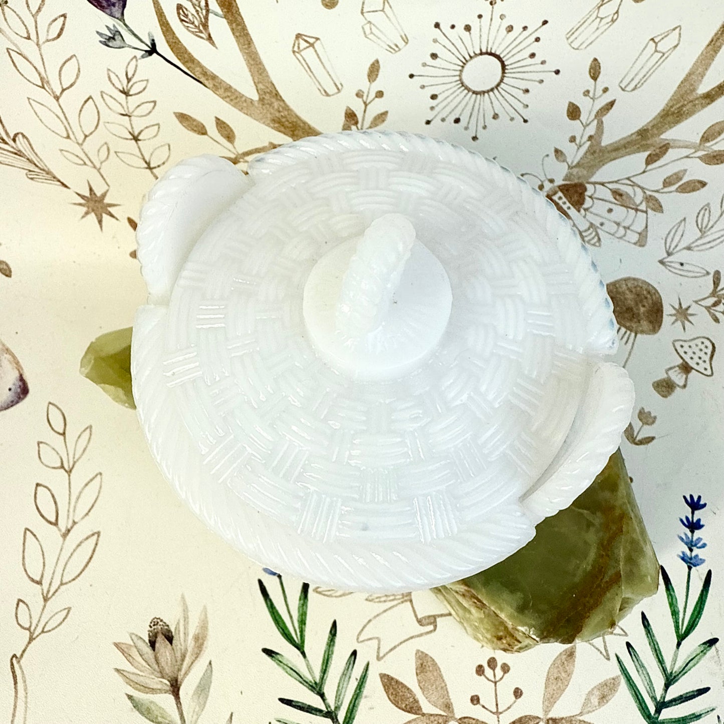 Opalglas Schälchen Korb
