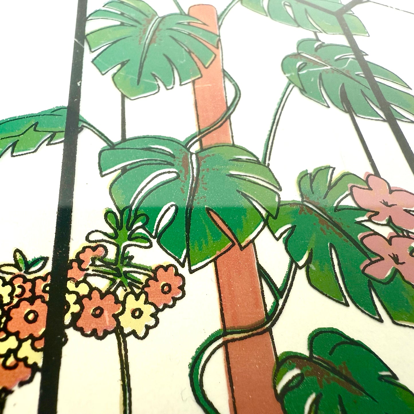 Glasbild Monstera