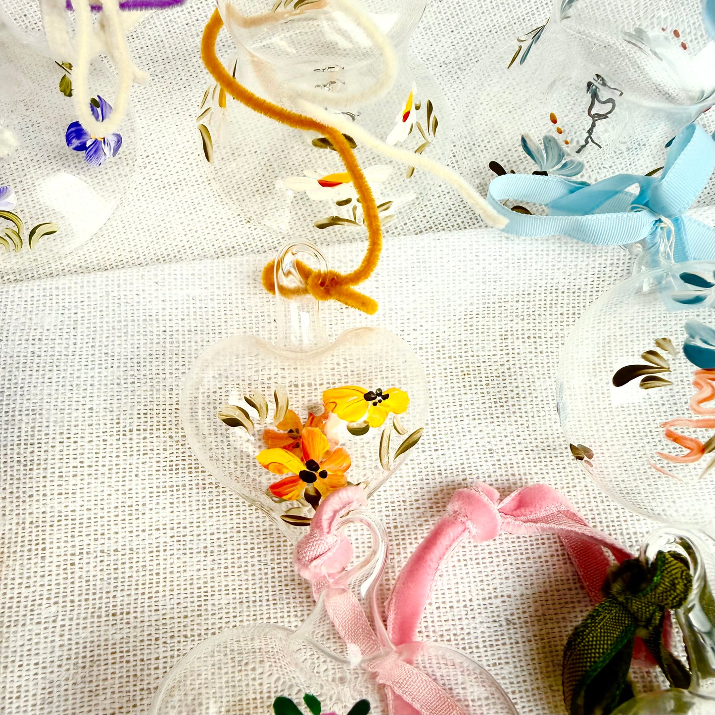 Handbemalte Osterdeko Glas