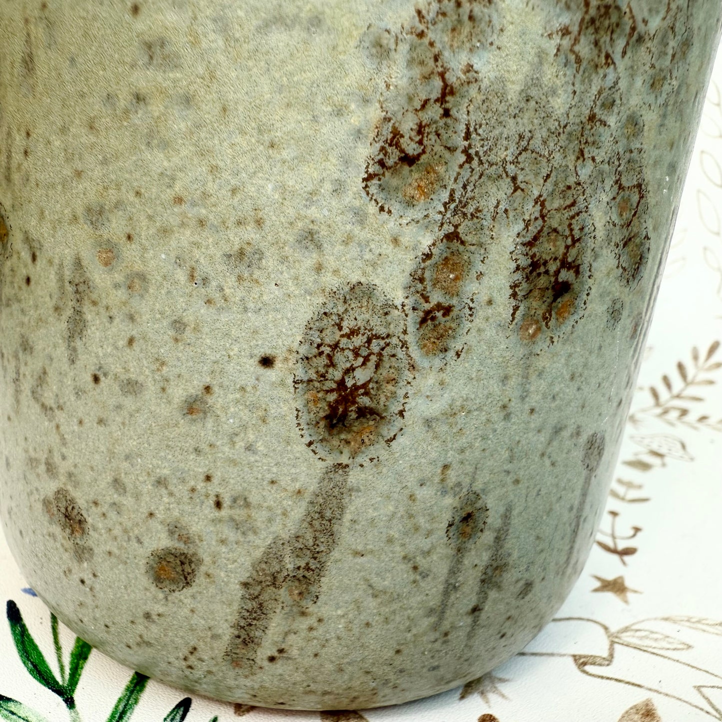 Vase handgemacht türkis