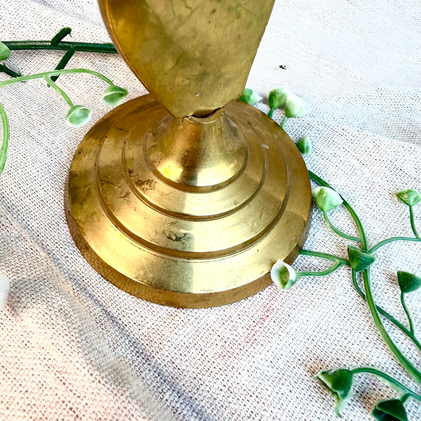 Kerzenständer Messing Spirale