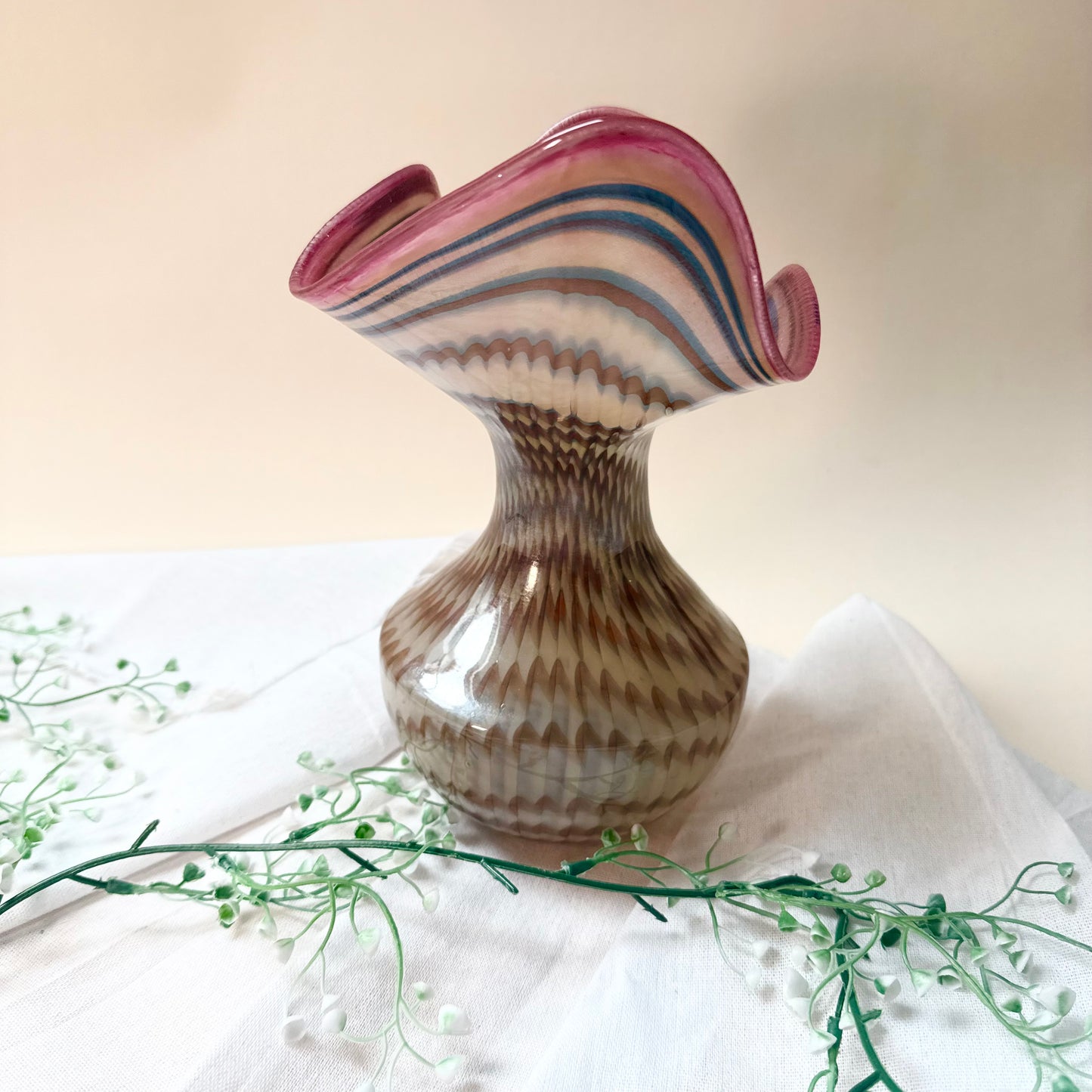 Vase Poschinger Pfauenauge pink