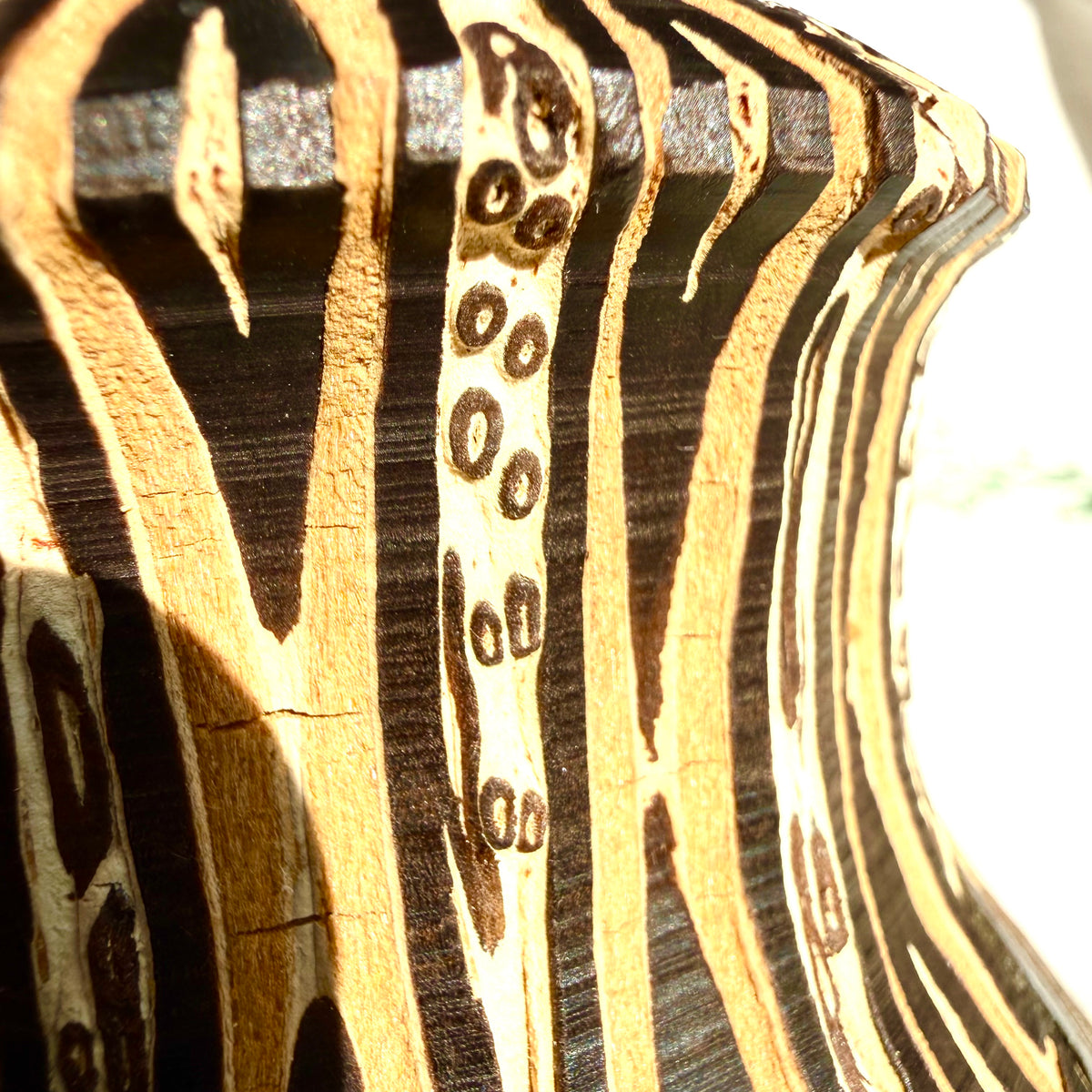 Holzvase Neuseeland