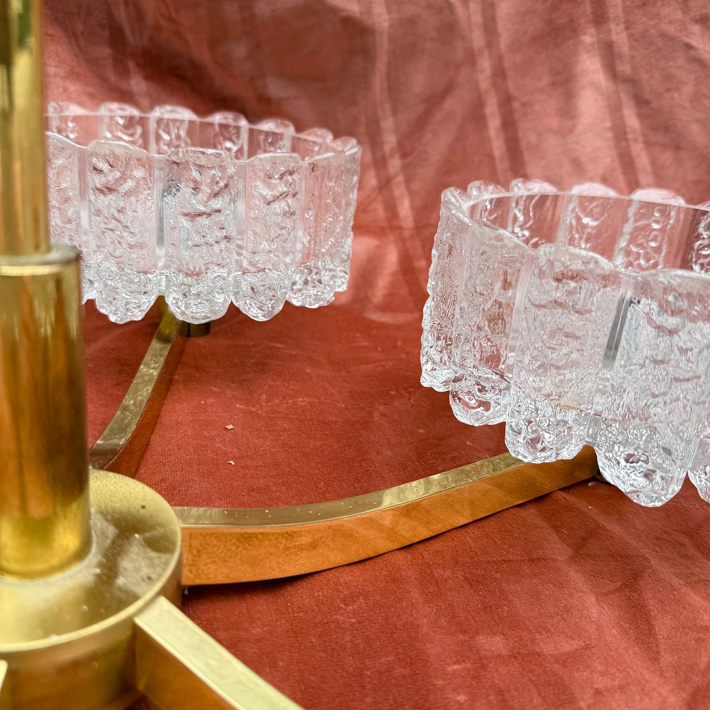 Deckenlampe mit Eiszapfen Glas